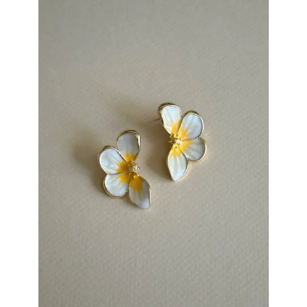 Flower earrings M1801 - Picture 5 of 7